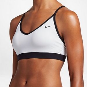 White/Black Nike Indy Sports Bra